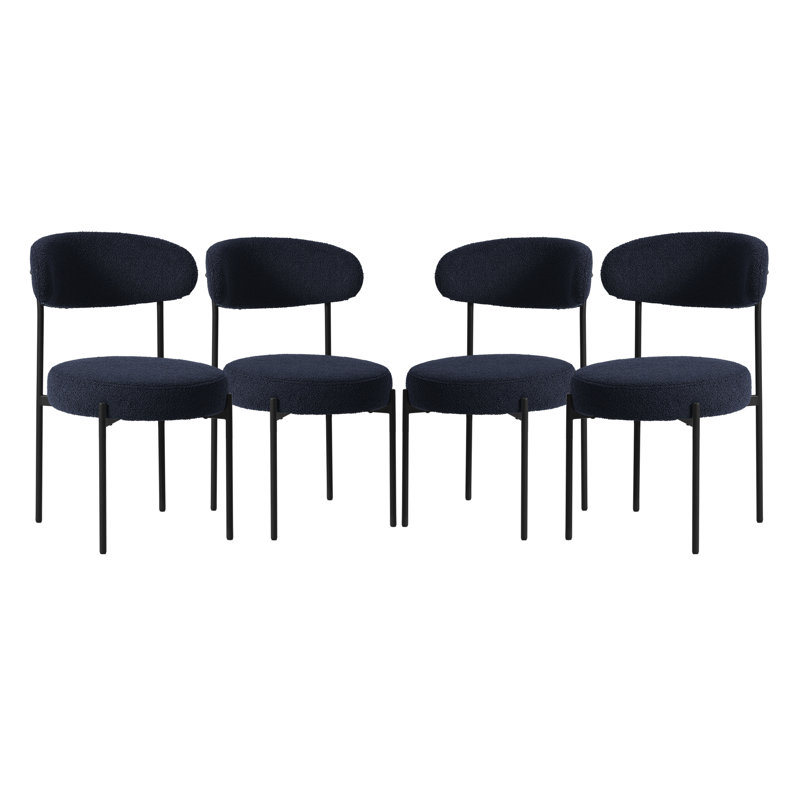 Chaise d'appoint rembourrée Rauragh, Blue, 4