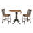 Denzelle 3 - Piece Counter Height Drop Leaf Solid Wood Dining Set-953413302