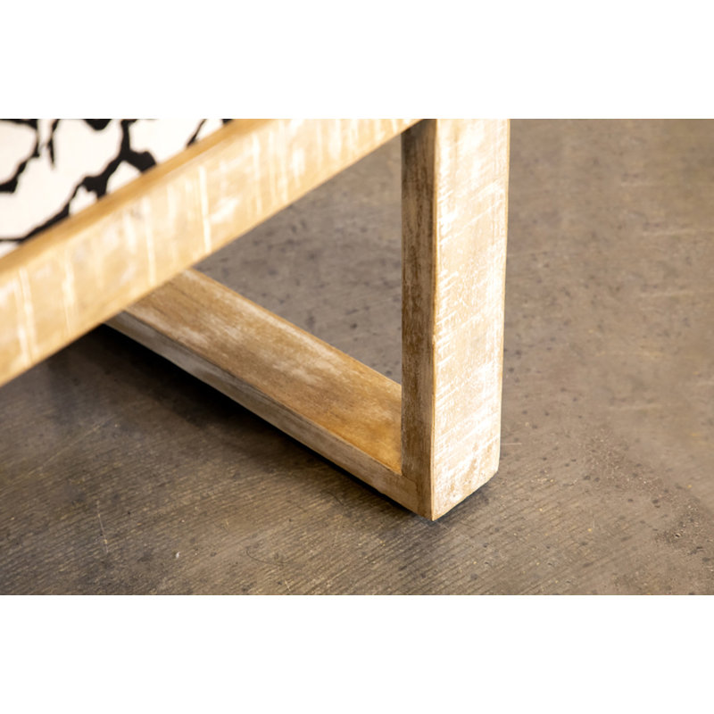 Banc d'appoint rembourré Moro, H 15 po x l 47 po x P 16 po