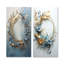«Bold And Blue Wreath Simplicity», ensemble de 2 décorations murales avec couronne-1902944873-1902944875