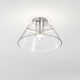 Hales - 17 Inch LED Semi Flush with Clear Glass