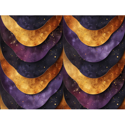 Waves Abstract Bathroom Microfiber Fabric Tapestry