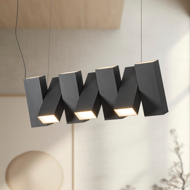 Domino 7 - Light LED Pendant, Black, Black