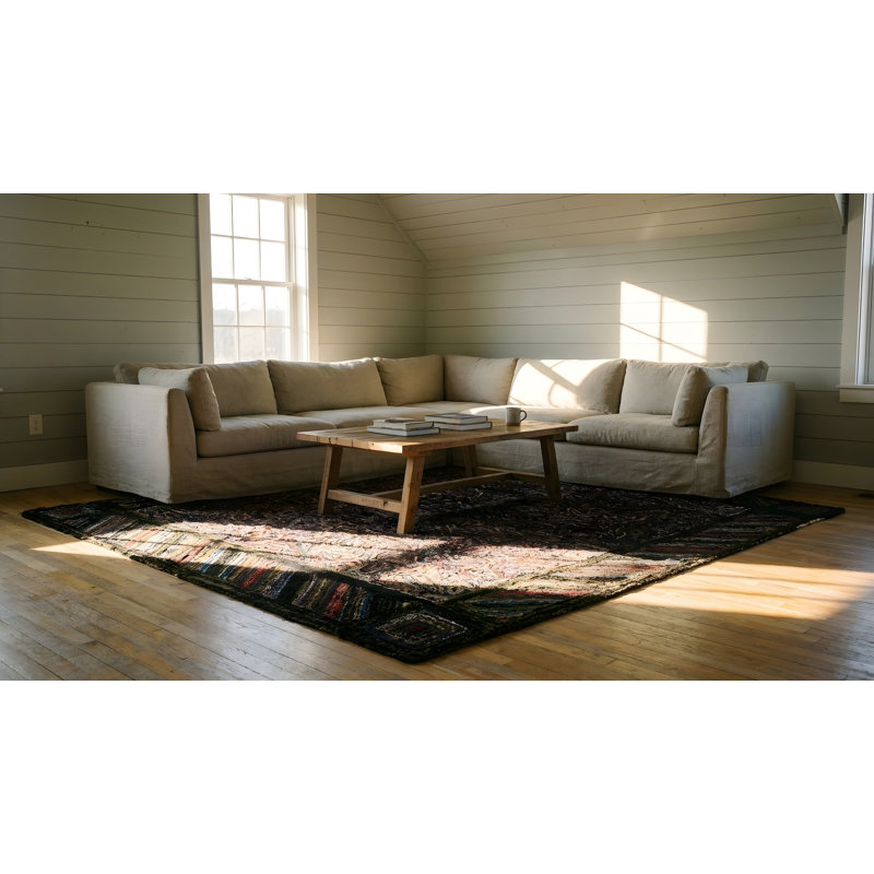 Tapis antique américain crocheté American Allover