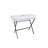 Modern Make-Up Table with Mirror, White, 39.4 x 35.0 x 19.7 inches | 100% Melamine Coated Particle Board, 0.71 inches Thick | Metal Legs, Wall-Mountable, Numerous Shelves | Elegant Design for Beauty & Organization-1360584006