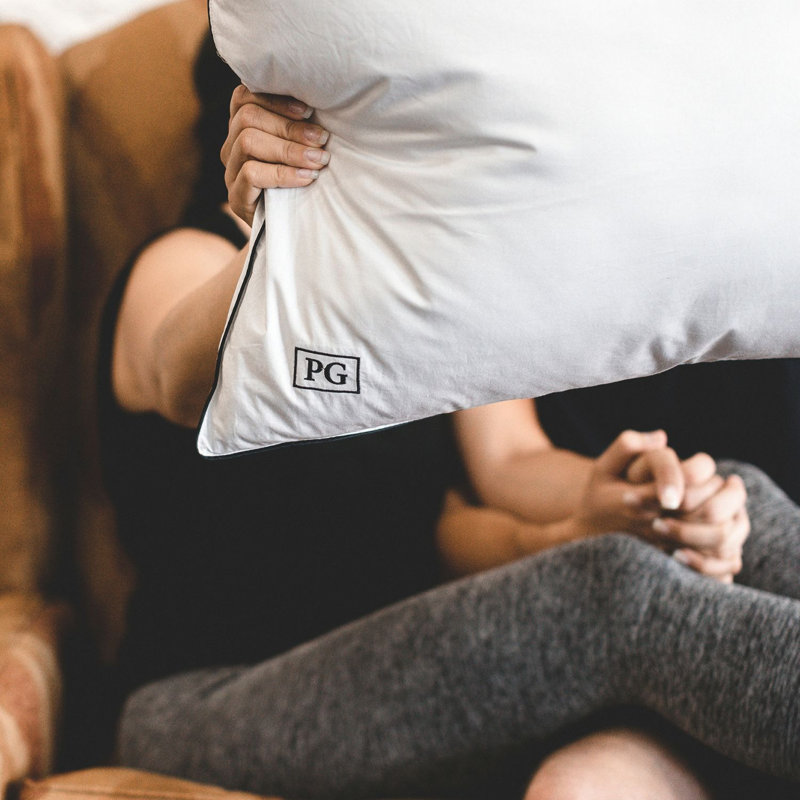 White Goose Down Pillow, Queen