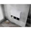 Armoire latérale de salle de bain 12 po, 3 portes à fermeture douce, conception à fixation flottante