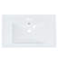 Base de meuble-lavabo simple 18,1 po Manwel en noir avec lavabo