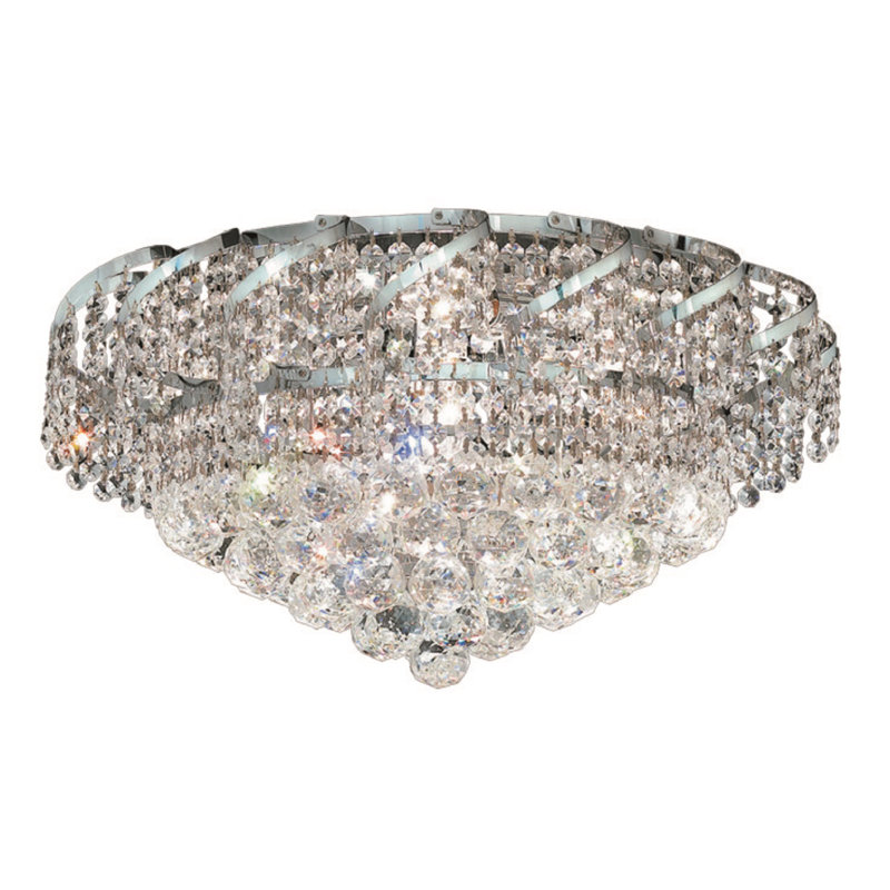 Lustre empire 9 lumières Zofia, Chrome
