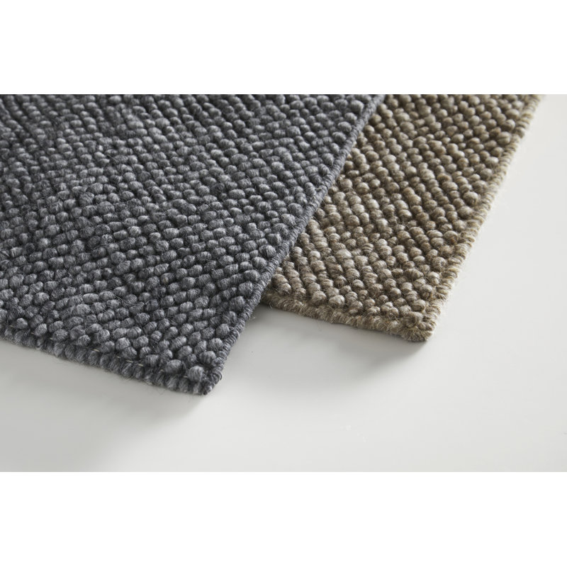 Anthracite Gray Tact Rug, Rectangle 6'5" x 9'8"