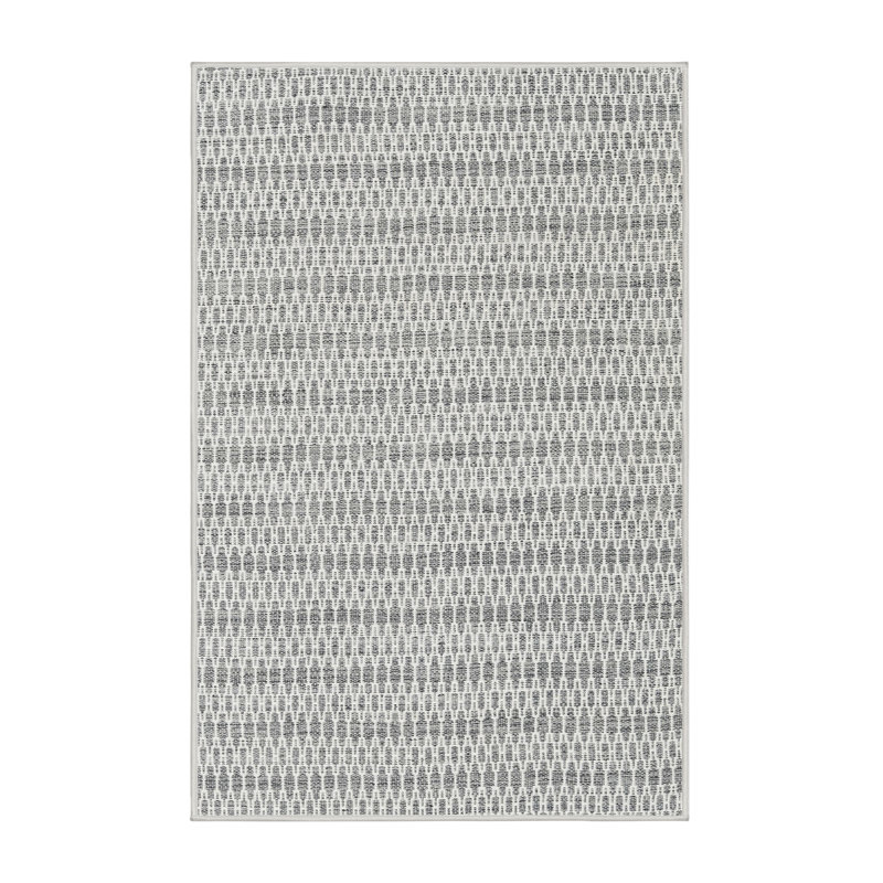Tapis gris / argenté Swansea, Rectangle 5 pi x 7 pi