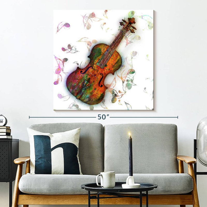 Violin Lessons, 33" H x 33" W