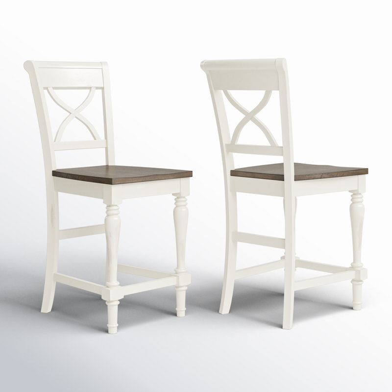 Iestyn Solid Wood Counter Stool