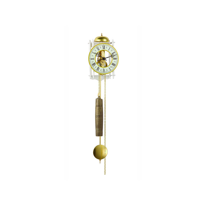 Maselek Metal Wall Clock, White