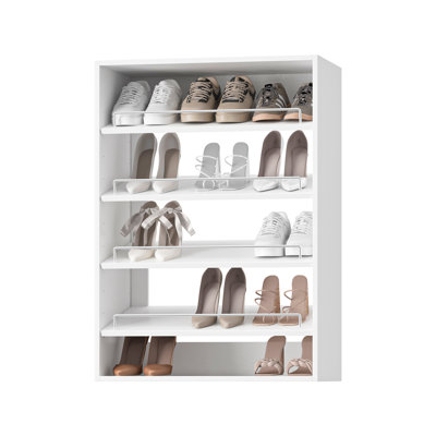25.5" W Modular Closet System Shoe Shelf Tower Unit