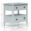 Table de chevet ouverte avec 2 tiroirs-931864170