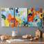 In the Loop II - ensemble de 3 peintures sur toile tendue-1463306806
