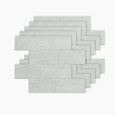 12'' W x 12'' L Vinyl Peel and Stick Subway Tile