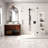 CASAINC Wall Mount Pressure-Balanced Shower System Shower Head with Digital LED and Slider Bar 2-Function Handheld
