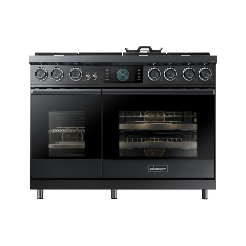 48" Pro-Range 6 Burners with Griddle, Contemporary, NG/LP, Graphite Stainless