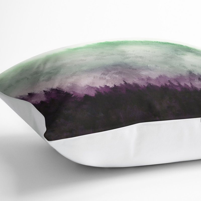 Foggy Forest Cushion with Filling, White, 55cm H x 55cm W x 20cm D