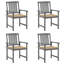 Chaise de patio en acacia avec coussin-1381994818-1381994823