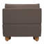 Chaise d'appoint rembourrée moderne Vernon avec silhouette courbée, coussins de dossier doubles et pieds en bois-129452199-129452201