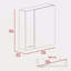 Pharmacie, quatre tablettes internes, porte double-1717053014