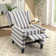 27.6" Wide Classic Upholstered Push Back Recliner with Wing Back