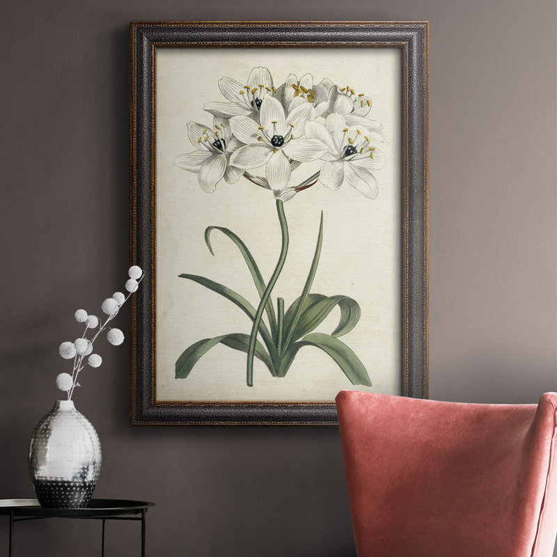 Toile encadrée de qualité supérieure Ivory Garden V - prête à être accrochée, H 36 po x l 24 po x P 2,5 po