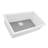 Ruvati 32 x 19 inch Granite Composite Quartz Undermount Single Bowl Kitchen Sink - Arctic White Matte --48744101-122623169