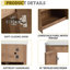 Meuble-lavabo mural moderne de 30 po avec lavabo d'art en céramique, structure en contreplaqué et structure de base à système de fermeture en douceur, charnières