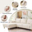 2-Piece 90" Upholstered L-Shaped Fabric Corner Sofa-2010216023
