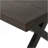 Rolando Outdoor Aluminum Dining Table With Steel Frame, Brown / Black