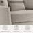 Bennet Storage Chair 48” Modern Farmhouse Easy Assembly Hidden Storage Pocket Coil Comfort Chenille Fabric-116661538