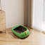 Litière semi-fermée semi-fermée pour chat 16,5 x 11 x 6,3 po anti-éclaboussures, brun-131214276