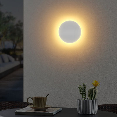 Bermang White 22cm H Integrated LED Outdoor Flush Mount