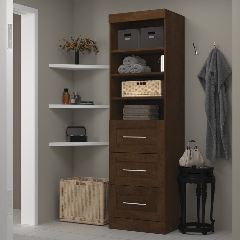 Arlex 25'' Closet System, Chocolate