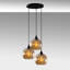 Luminaire suspendu en forme de globe à 3 lumières Prendergast