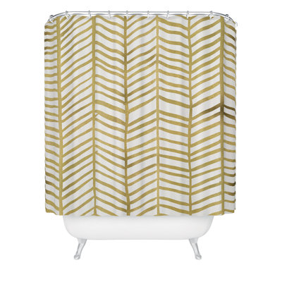 Rideau de douche simple à chevrons