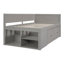 Lit de jour simple avec tiroirs et tablettes, gris (ANCIEN SKU: LP002022AAE)-1290173384-1290173429