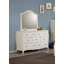 Commode miroir blanc crème