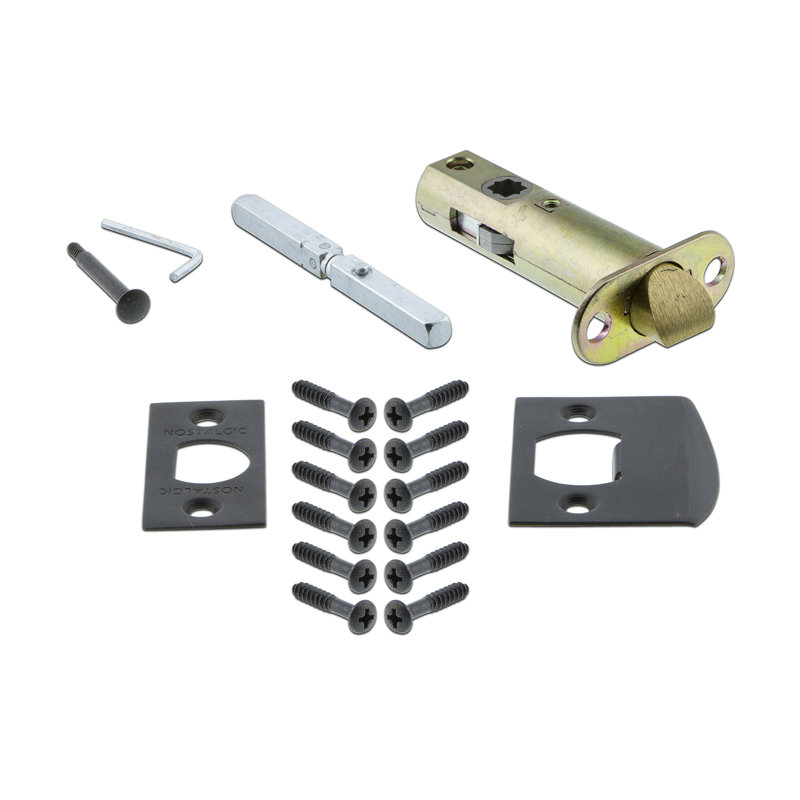 Meadows Plate with Crystal Pink Door Knob, Unlaquered Brass, 2 3/8
