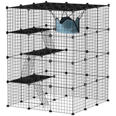 DIY Cat Indoor with Hammock