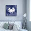  «Crab» par Erin Clark, art mural sur toile, 37 po x 37 po