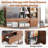Elegant Walnut L-Shaped Desk & Versatile Bookshelf Set