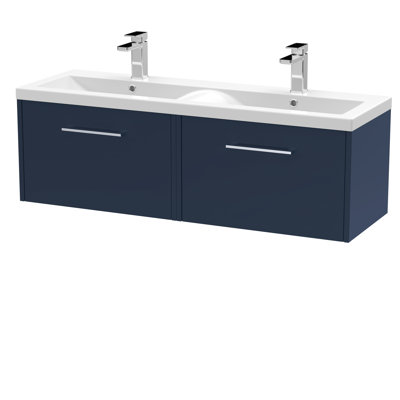 Juno 1205 mm Double Vanity with Drop In Basin