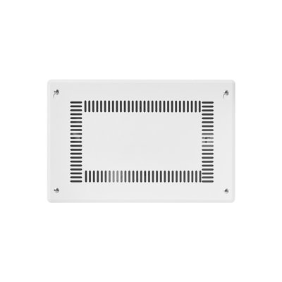 Armoire encastrée encastrée pour média, armoire de câblage structurée de 9 pouces avec couvercle, boîtier de gestion de câbles en acier laminé à froid pour installation de cinéma maison et de télévision, blanc