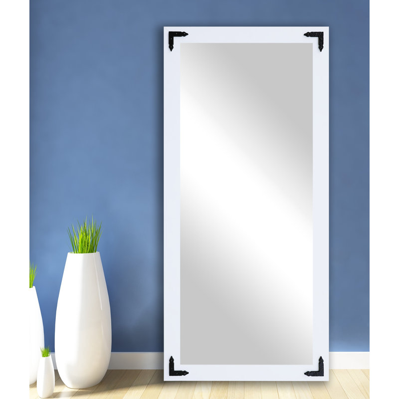Capirano Flat Mirror, 66" H x 31" W, Satin White