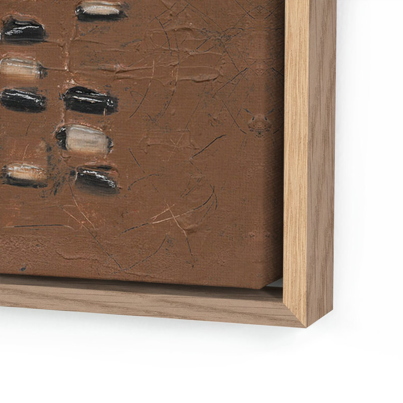 " Adobe " by Jamie Beckwith, 48" H x 48" W, Rustic Walnut Framed